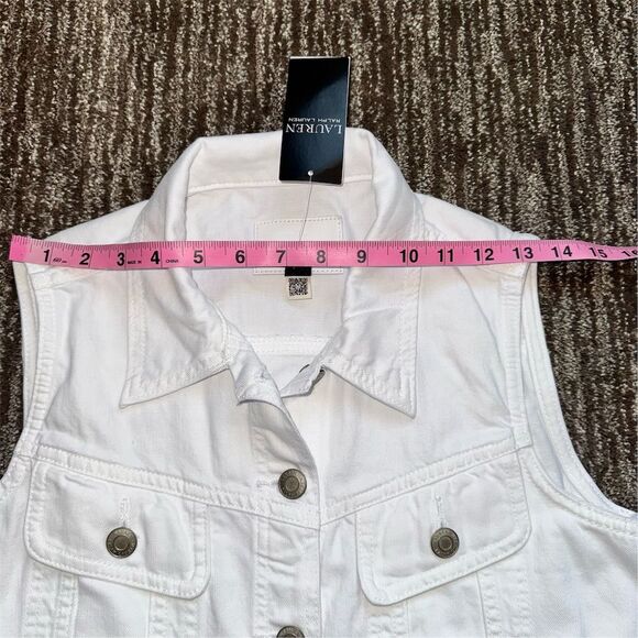 Ralph Lauren White Midi Dress with Pink Belt - Picture 7 of 15